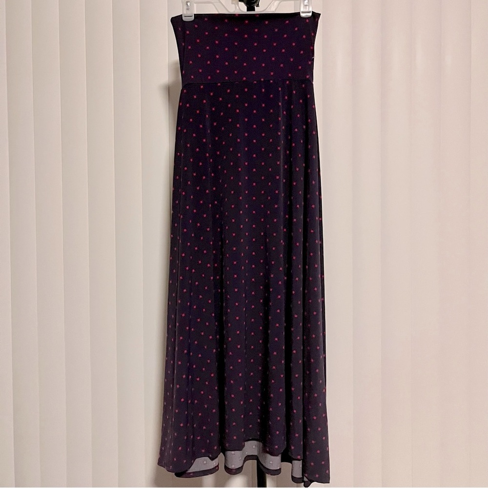 LulaRoe Simply Comfortable Purple Maxi Skirt Size XXS